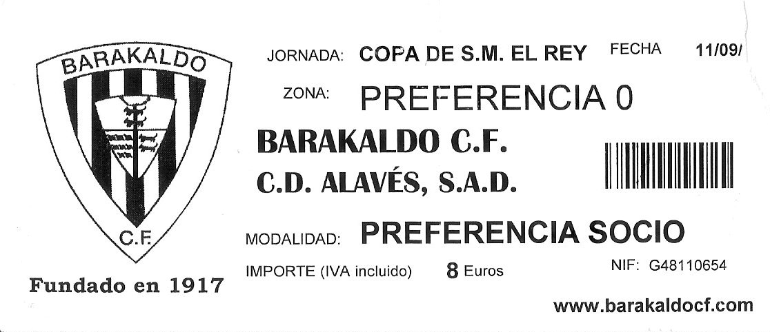Barakaldo CF Alavés Copa