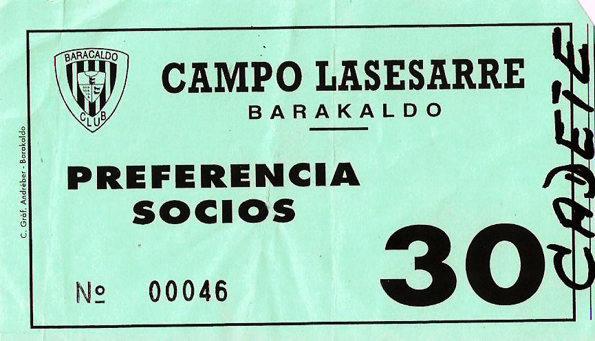 Barakaldo CF - Sestao entrada 1995