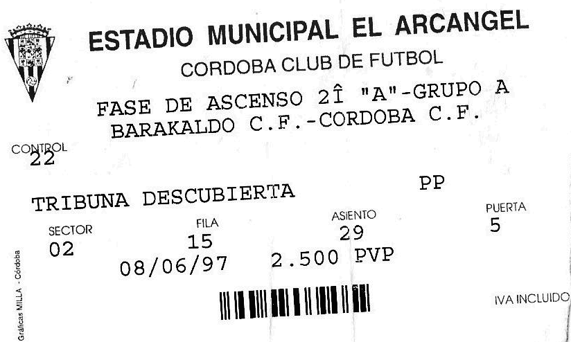 Córdoba Barakaldo CF el arcángel 1997