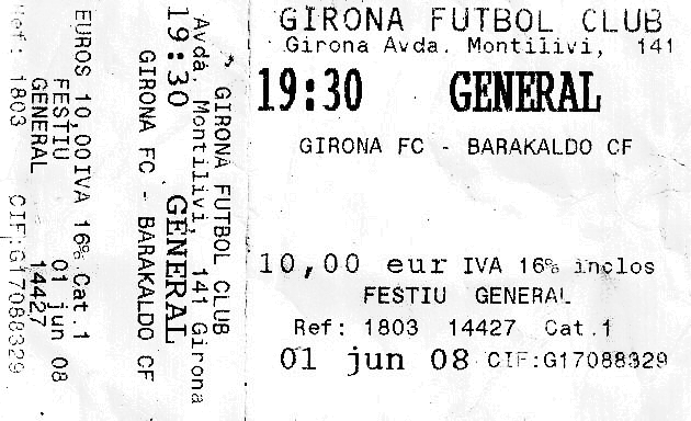 Girona Barakaldo 2007-08 Montilivi play-off entrada
