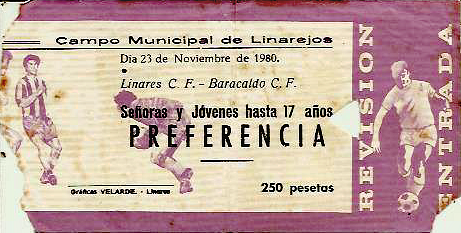 Linares Barakaldo Cf 1980 entrada linarejos