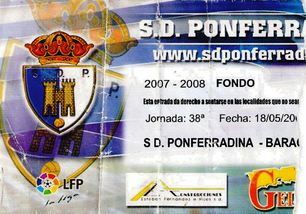 Ponferradina Barakaldo CF entrada 2008