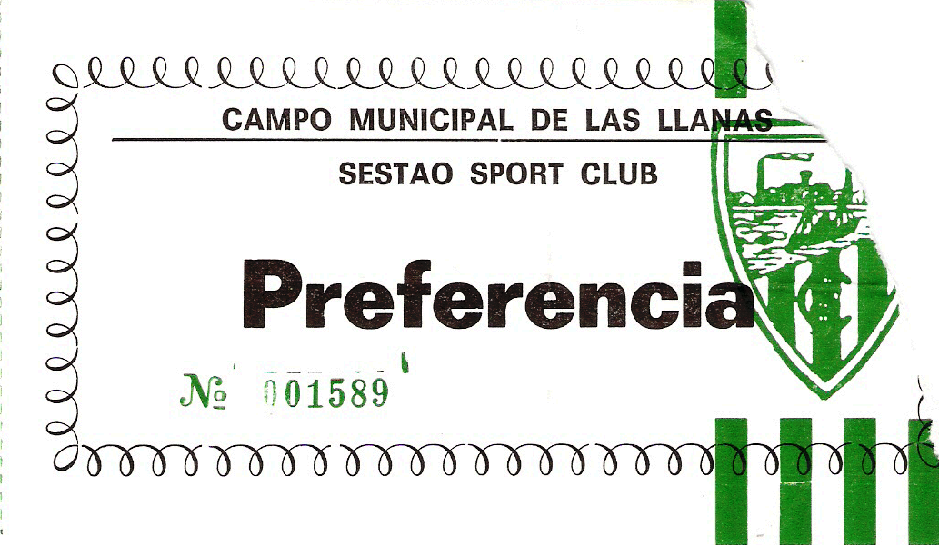 Sestao Sport River Barakaldo CF 1994 entrada Las Llanas