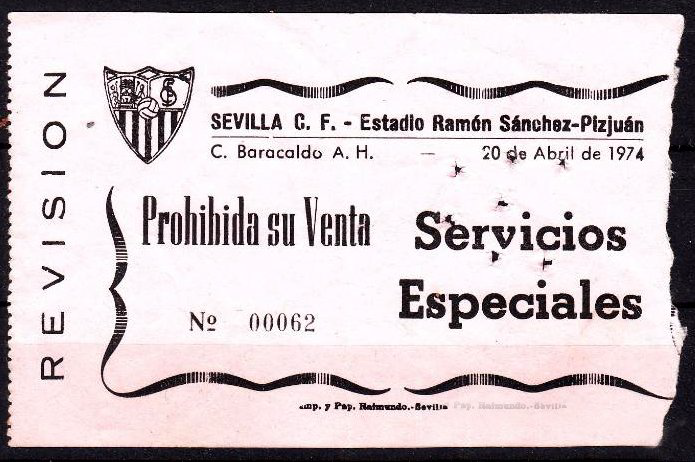 Sevilla CF Barakaldo CF 1974