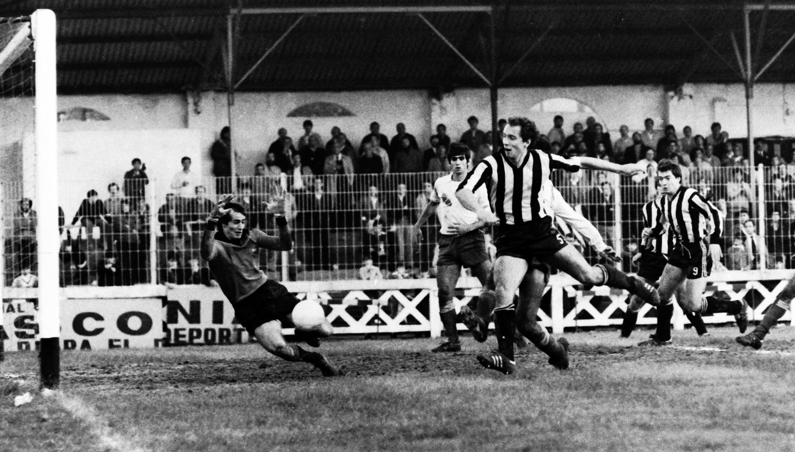 Iñigo Liceranzu. Gol en Lasesarre Barakaldo C.F. 1980